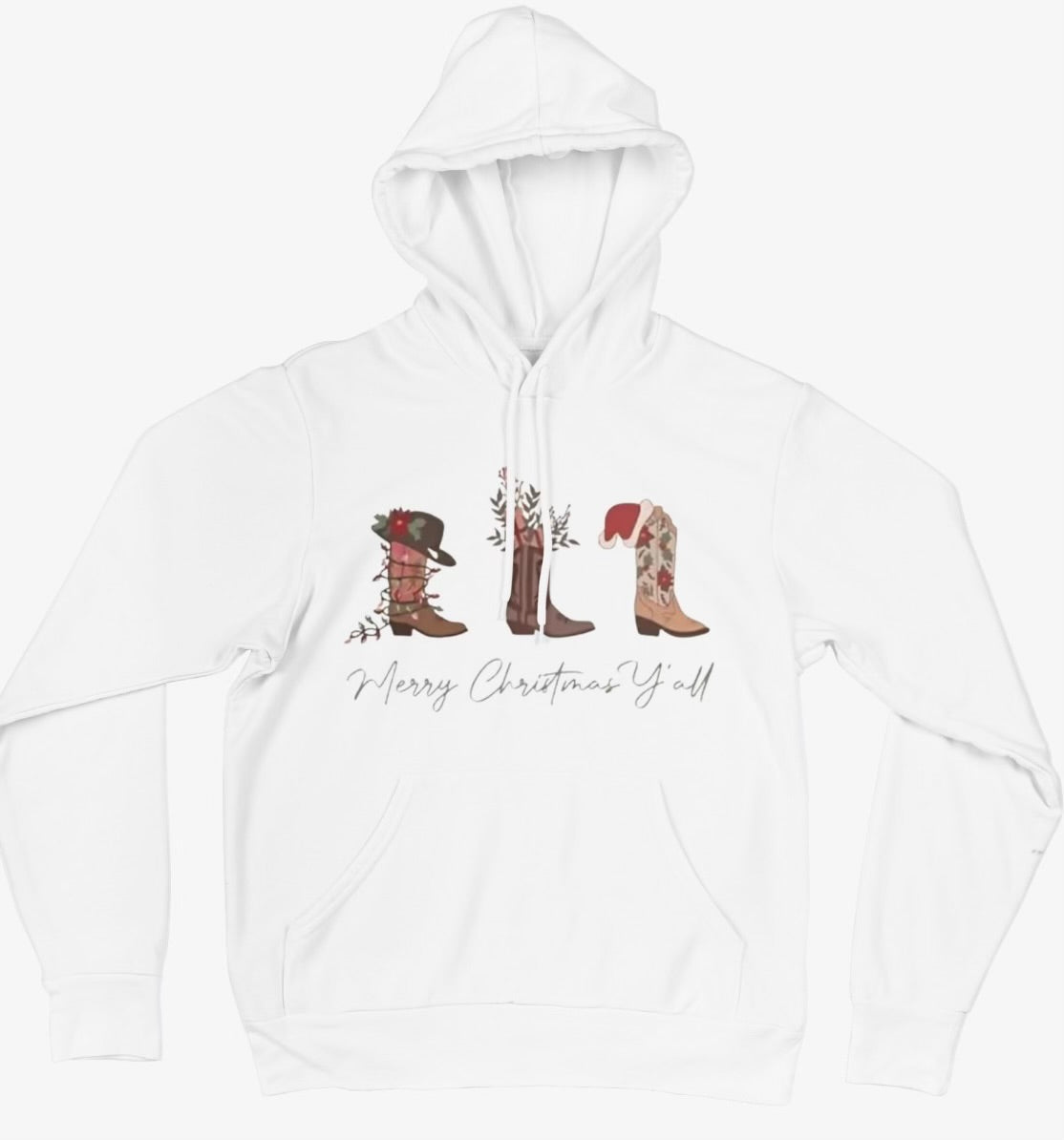 Western Boot Christmas Hoodie