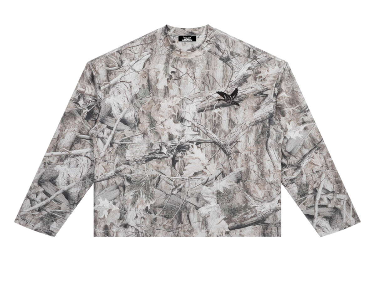 Unisex Duck Camo Waffle Knit Longsleeve