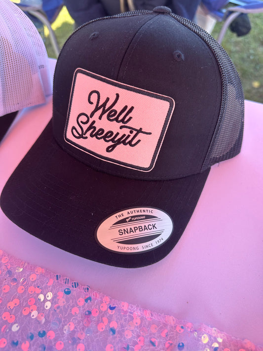 WELL SHEEYIT SNAPBACK (BLACK + PINK)