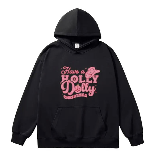 Holly Dolly Christmas Hoodie