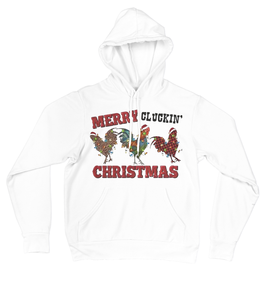 3 Merry Cluckin Christmas Hoodie