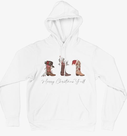 Western Boot Christmas Hoodie