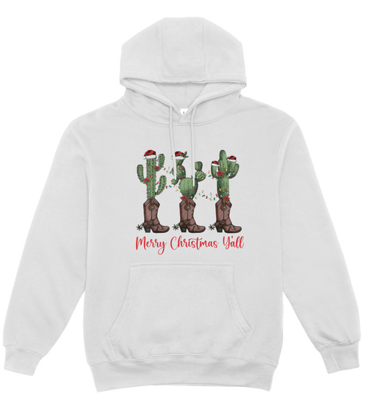 Cactus Boot Christmas Hoodie